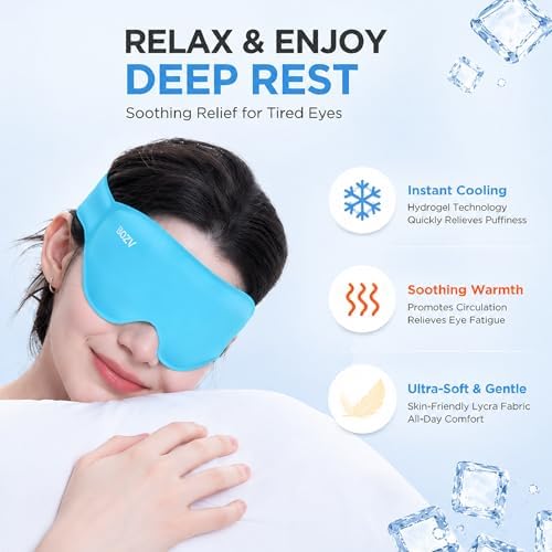 BOZV Hot & Cold Hydrogel Eye Mask, Cooling Gel Eye Mask - Image 4