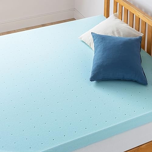Best Price Mattress 4 Inch Ventilated Memory Foam Mattress Topper, Cooling Gel - Image 3