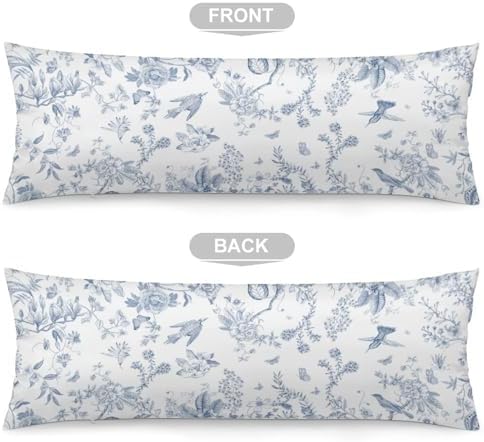 Green Botanical Floral Body Pillow Cover Pillowcase - Image 2
