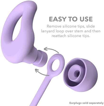 CURVD Earplug Lanyard, Soft Durable Flexible Silicone Cord Lanyards - Image 3