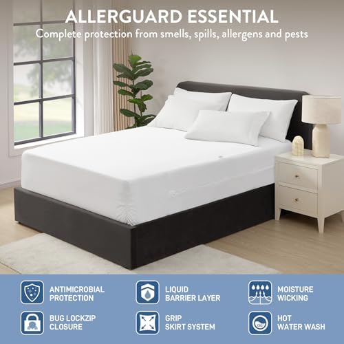 SureFit Queen Size Mattress Protector, Zippered Encasement, 100% Waterproof - Image 2