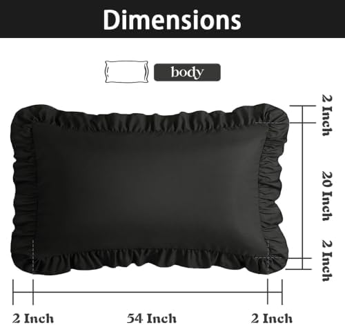Ruffle Body Pillow Pillowcase - Image 2