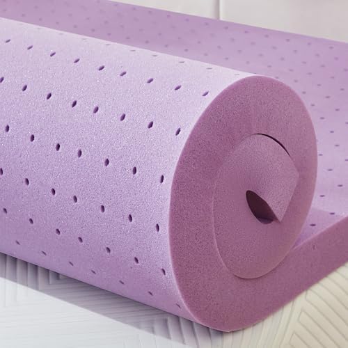 BDEUS 2 inch Mattress Topper, Cooling Gel Memory Foam Bed Topper by BDEUS