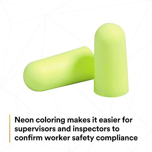 3M Ear Plugs, E-A-Rsoft Yellow Neons 391-1005, Slightly Longer - Image 4