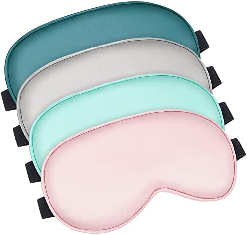 Bbto 4 Pcs Silk Sleep Eye Masks Smooth Soft Satin Eye Covers by BBTO