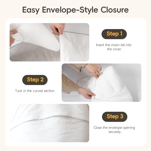 Choc chick Toddler Moon-Shaped Body Pillow Cover, 35x28 Inches, Case Only - Image 4