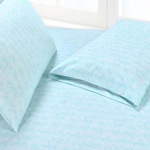 Elegant Comfort 6-Piece Sheet Set Deep Pocket, Twin XL, Wave Aqua - Image 5