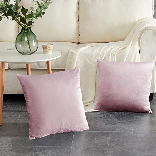 GIGIZAZA Velvet Blush Pink Throw Pillow Covers Decorative Cushion Covers Pillow - Image 5