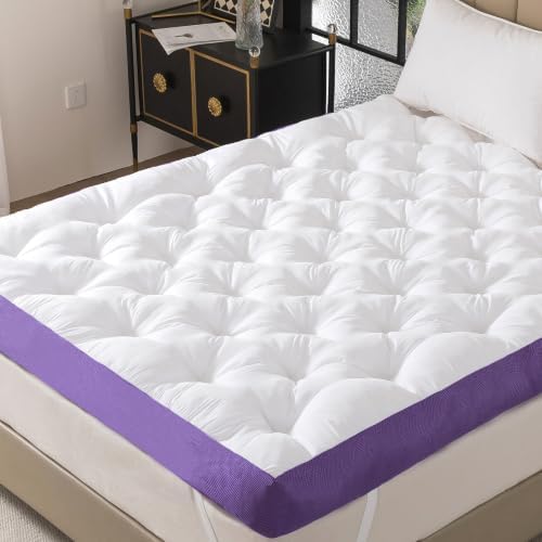 5 Inch Memory Foam Mattress Topper Twin Size, Firm Pillow Top Mattress Topper by ELNIDOQUEEN