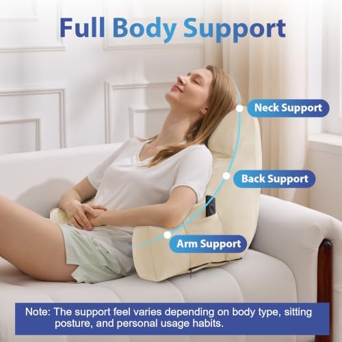 IPYNBAP Back Pillow for Bed Sitting up, Reading Pillow, 20 Inch - Image 5