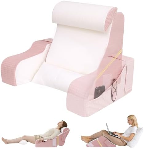 Foldable Reading Pillow for Sitting in Bed Adult by ESUERDO