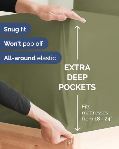CGK Linens 2 Pack Extra Deep Full Fitted Sheets - Image 2