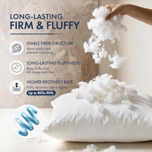MIULEE 20x20 Throw Pillows Inserts 2 Pack, Decorative Pillows - Image 3