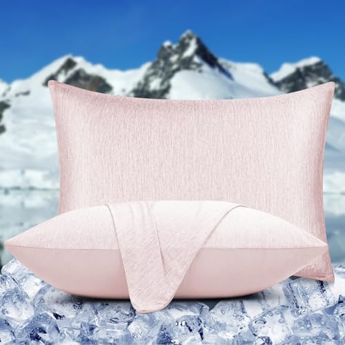 HOMFINE Cooling Pillowcases for Hot Sleepers King Size Set of 2 - Image 2