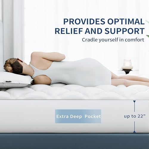 Sunflower King Mattress Pad, Cotton Mattress Cover Protector - Image 2
