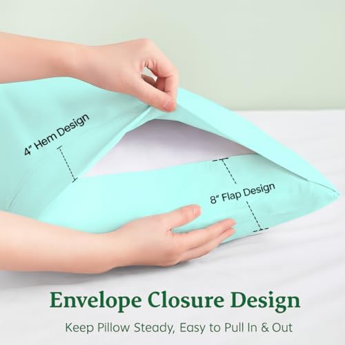 Cotton Delight 100% Organic Cotton Standard Pillowcases Set of 2 – 600 Thread - Image 4