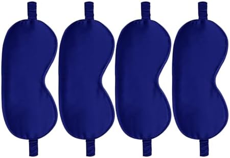 4PACK Sleep Masks Satin Eye Mask Silk Eyes Cover Silky Blindfold Blackout by WJingYiJia