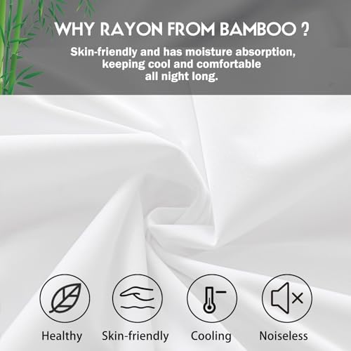 Pillowcases King Size 2 Pack, Cooling Viscose from Bamboo Pillow Cases - Image 2