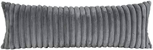 PANOD Super Soft Faux Fur Full Body Pillow Covers 21 X 54, Luxury Plush Coarse by PANOD