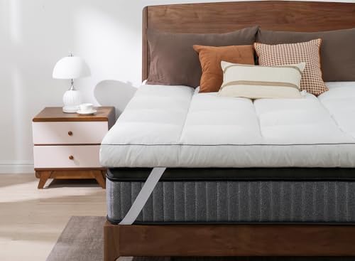 QUEEN ROSE Twin Mattress Topper, Extra Thick 3D Snow Alternative Down - Image 2