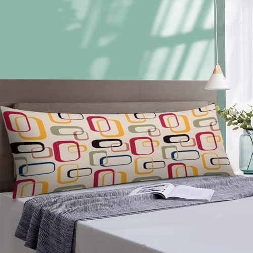 Mid Century Modern Body Pillow Cover Pillowcase - Image 4