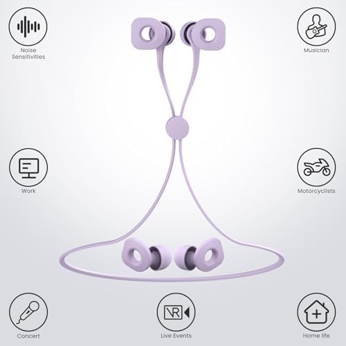 2 Pairs of Earplugs for Sleeping, Reusable Hearing Protection Ear Plugs - Image 2