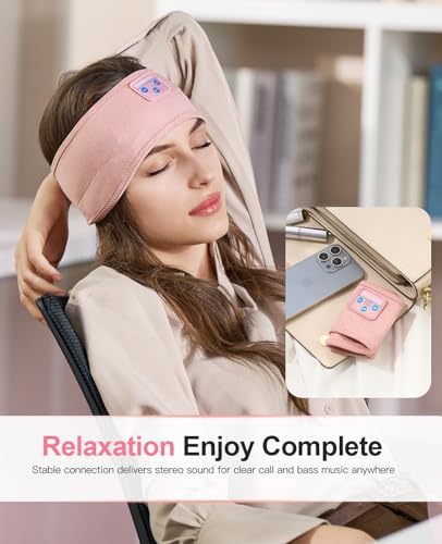 Perytong Sleep Mask Bluetooth Sleep Headphones Set, Fall Asleep to Your - Image 4