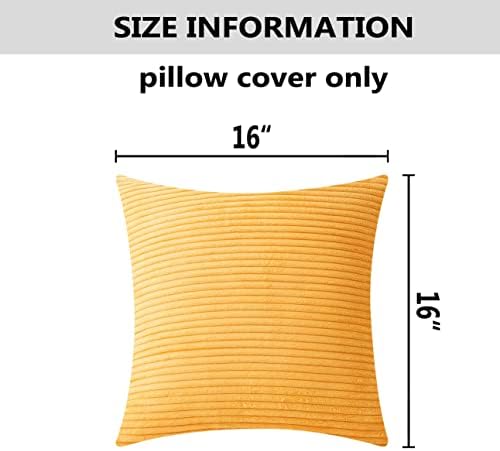 Home Brilliant Pillow Covers 16x16 Sofa Couch Pillow Covers Decorative Accent - Image 5