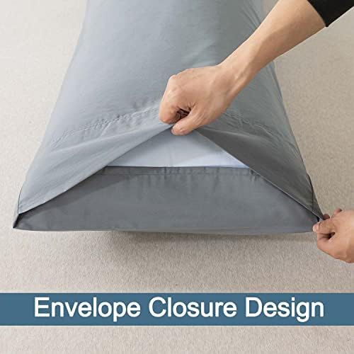 WhatsBedding Body Pillow Cover Cotton, Envelope Closure - Image 4