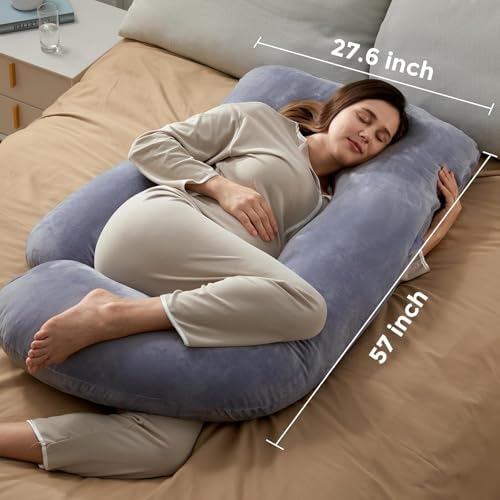 U-Shaped Pregnancy Pillow 57-inch Full Body Maternity Pillow - Image 4