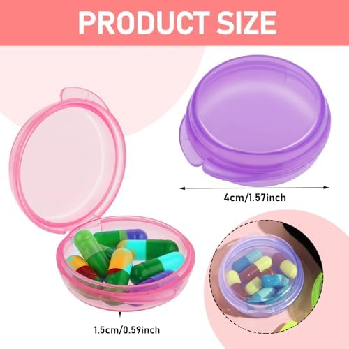 4 Pc Mini Pill Organizer Small Pill Box - Image 2