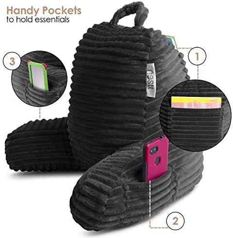 Nestl Dark Grey Reading Pillow - Image 7