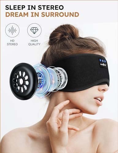 MUSICOZY Sleep Headphones Bluetooth 5.4 Sleep Eye Mask - Image 4