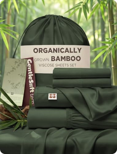 Bedsure PureWoven 100% Viscose Derived from Bamboo, California King Sheets by BEDSURE