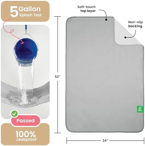 IMPROVIA® Washable Underpads, Heavy Absorbency Reusable Incontinence Pads - Image 4
