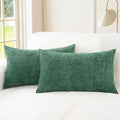CaliTime Decorative Couch Throw Pillow Covers 26 X 16 Inches Dark Green by CaliTime