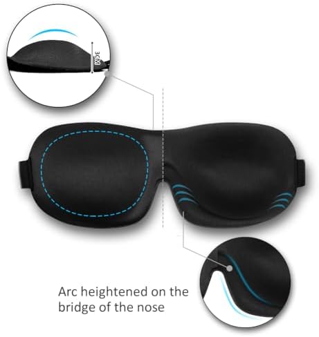 Sleep Mask SleepFun Invisible Alar Deep Orbit 3D Eye Mask Ultra Lightweight & - Image 3
