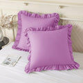 KKJIAF 2 Pack Ruffle Pillow Cases 22x22 Inches by KKJIAF