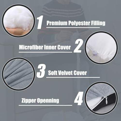 HOMBYS Crochet Lap Pillow, Arm Support Pillow - Image 5