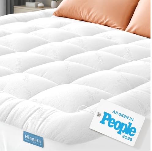 Niagara Sleep Solution Cal King Ultra Soft Mattress Topper—Back Pain Relief by NiagaraSleepSolution