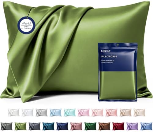 MR&HM Satin Pillowcase 2 Pack, Standard Size 20"x26" by MRHM