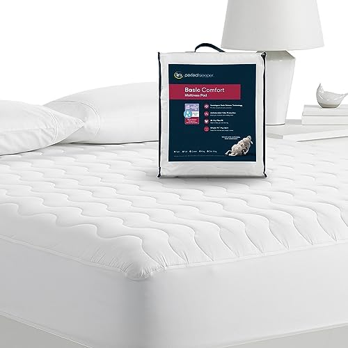 Serta Air Dry Basic Comfort Performance Fabric Quilted Mattress Pad, Cooling - Image 5