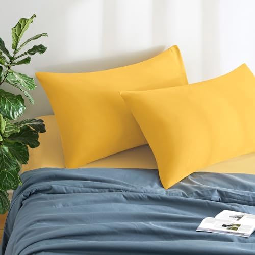 MILVOWOC Brushed Microfiber King Pillowcases, 20x36 Inch - Image 2