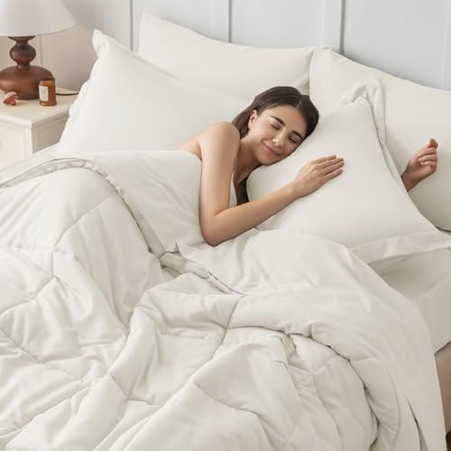 JOLLYVOGUE Queen Comforter Set, Ultra-Soft Bed in a Bag Queen Size 7 Pieces - Image 6