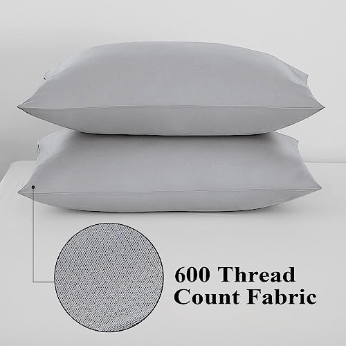 100% Egyptian Cotton Pillow Protectors Set of 4 King Size - Image 6