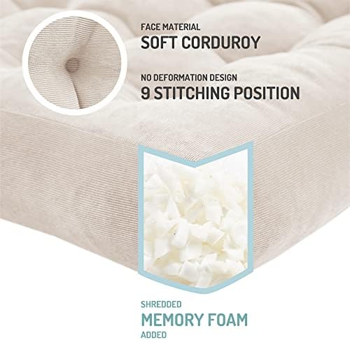 Floor Pillows Set of 6, Large Meditation Cushion - Image 3