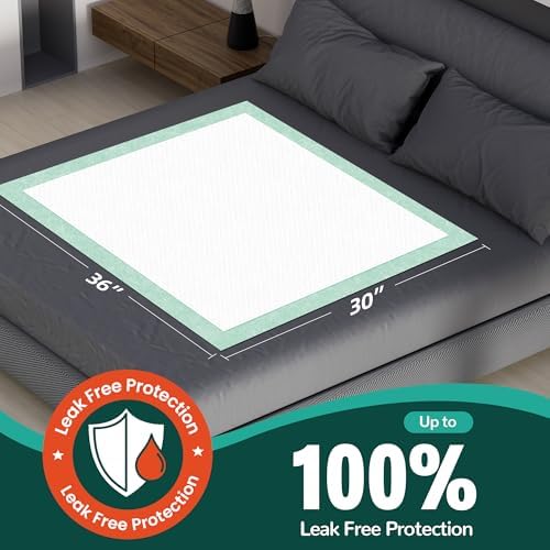 MILDPLUS 30" x 36" Disposable Bed Pads, Super Thicker Underpads - Image 2