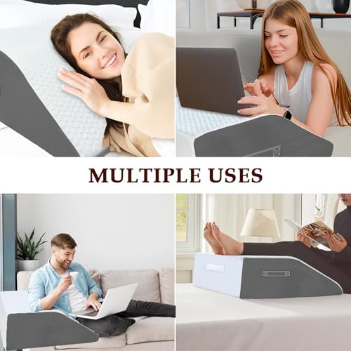 8" Leg Elevation Pillow, Memory Foam Wedge Pillow - Image 6