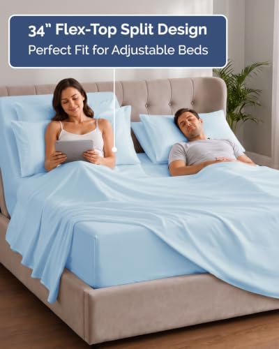 Extra Deep Flex Top Split Head King Sheet Set - Image 3