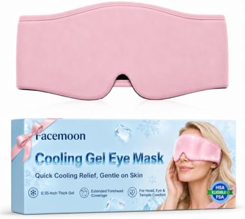 Cooling Gel Eye Mask for Puffy Eyes, Self Care Gift for Women by FACEMOON